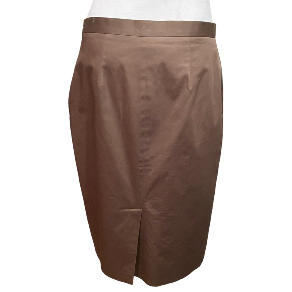 Moschino Cheap and Chic Brown pencil skirt Sz 10 - Picture 4 of 13